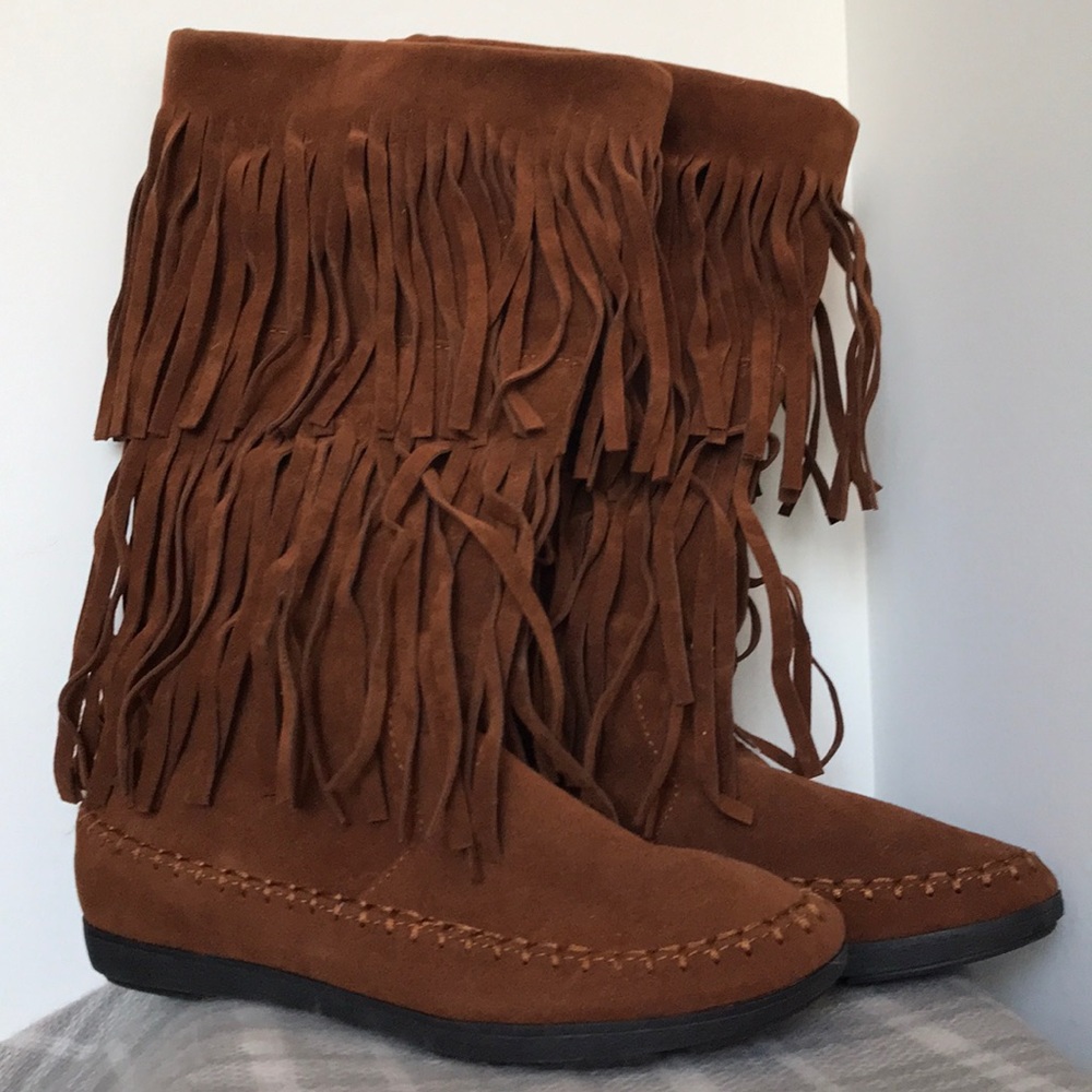 Rampage fringe boots